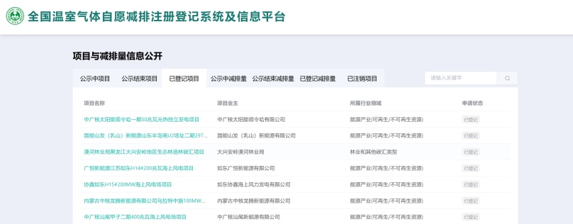 全國首個(gè)造林碳匯CCER項(xiàng)目登記